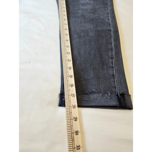 Universal Thread size 2/26 Boyfriend Fit Raw Hem Mid Rise Black Wash 100% cotton - Picture 7 of 11